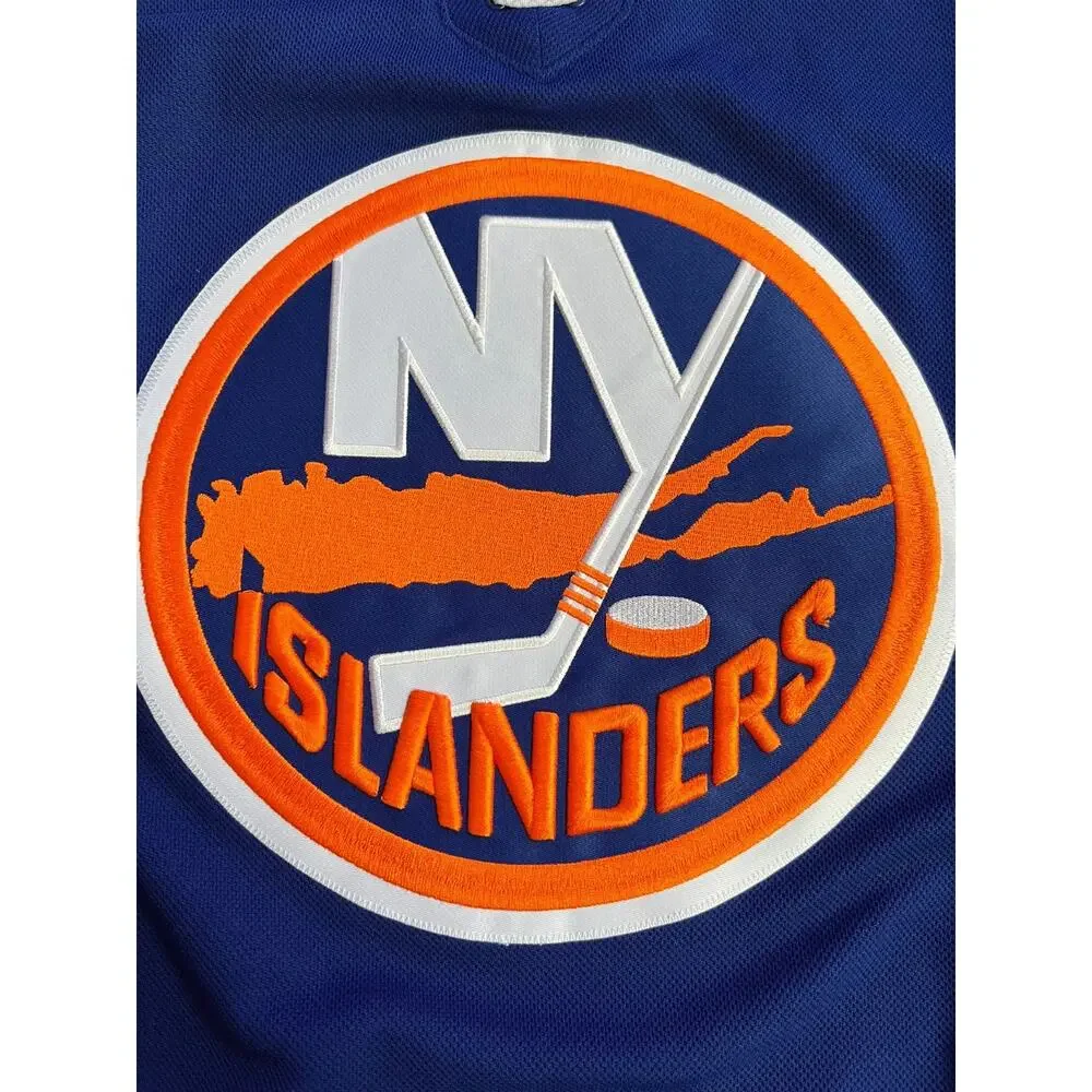 Adidas NHL New York Islanders Authentic Home Royal Hockey Jersey GT5618 Size 52